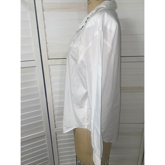 VTG 80s Jeans Wear Western Rodeo Button Up Shirt Top Women’s Cowgirl USA Large - Picture 6 of 8